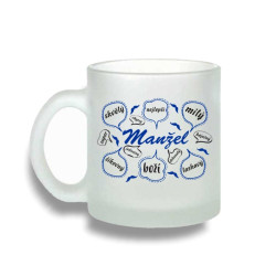 Hrnek - Manžel, skvělý, super, šikovný, laskavý.