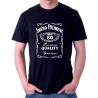 Pánské tričko s potiskem jména a příjmení, věkem 80 a rokem narození v motivu Jack Daniels. Dárek k 80 narozeninám.