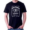 Pánské tričko s potiskem jména a příjmení, věkem 55 a rokem narození v motivu Jack Daniels. Dárek k 55 narozeninám.