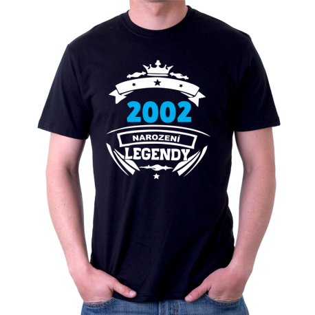 Pánské narozeninové triko 2002 narození legendy.