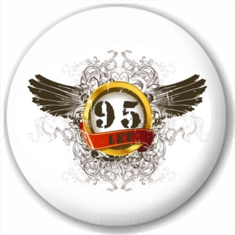 Kulatá placka s potiskem 95 let