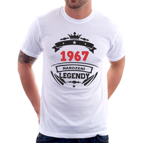 Pánské narozeninové tričko 1967 narození legendy. 