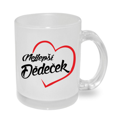 Hrnek pro dědu - nejlepší dědeček v srdíčku