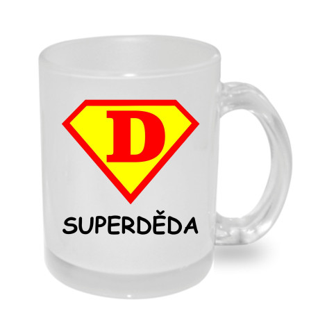 Hrnek Dědeček ve stylu supermana.