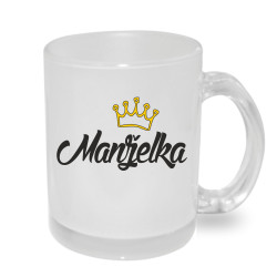 Hrnek manželka s korunkou.