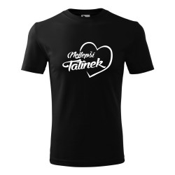 Pánské tričko nejlepší tatínek v srdíčku