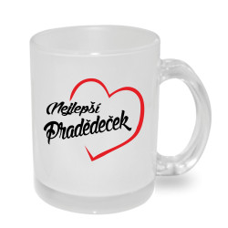 Hrnek nejlepší pradědeček v srdíčku.