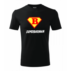 Pánské tričko super barman ve stylu supermana.