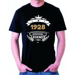 1928 narození legendy - pánské tričko k devadesátým pátým narozeninám.