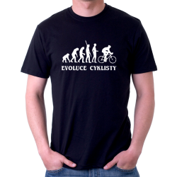 Evoluce cyklisty - pánské tričko.