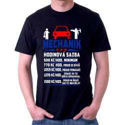 Pánské tričko Mechanik - hodinová sazba