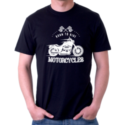 Born to ride motorcycles - pánské tričko pro motorkáře