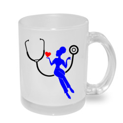 Zdravotní sestřička se srdíčkem - hrnek