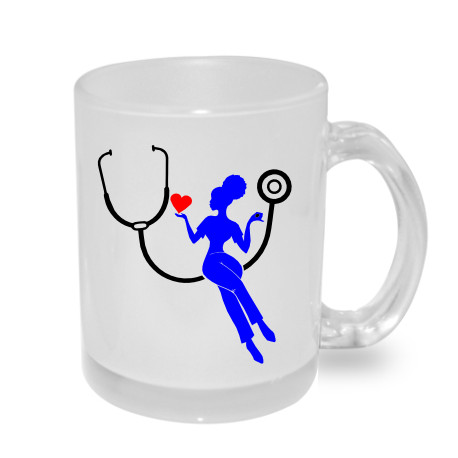 Zdravotní sestřička se srdíčkem - hrnek 
