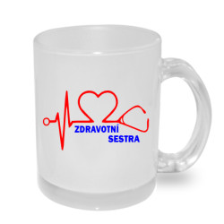Srdcová křivka zdravotní sestry - hrnek