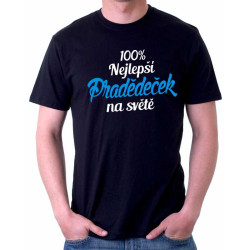 Pánské tričko 100% nejlepší Pradědeček na světě.