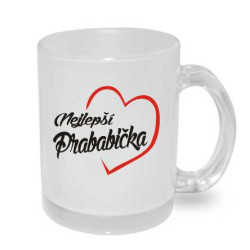 Hrníček  - Nejlepší Prababička v červeném srdíčku