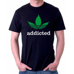 Pánské tričko Addicted marihuaně.